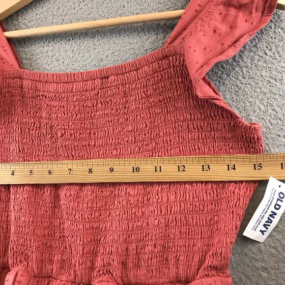 New Girl Old navy Textured Clip-Dot‎ Flutter-Sleeve Fit & Flare Dress XL(14-16) - Picture 5 of 10